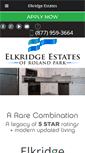 Mobile Screenshot of elkridgeestates.net